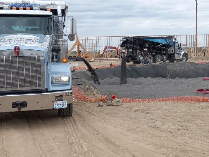 Dump Truck at a Construction Site