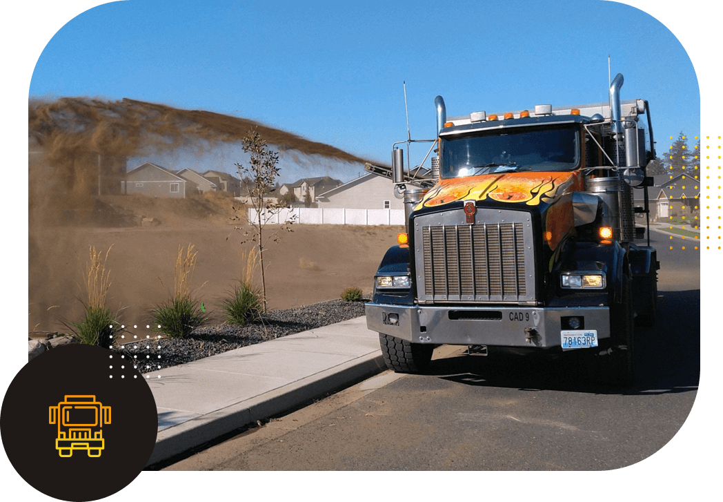 Semi-truck on a Highway